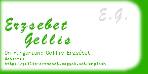 erzsebet gellis business card